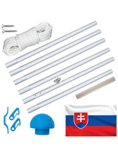   Zászlótartó rúd kétoldalas 90x150cm szlovák zászlóval