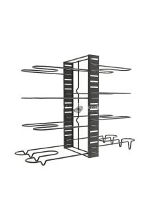 Edényrendszerező állvány