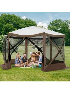   8 személyes vízálló kemping sátor, tárolóval és szúnyoghálóval