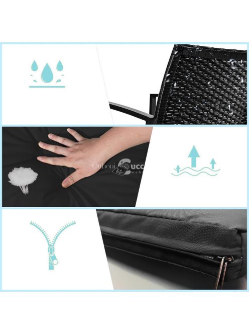 2 személyes, kültéri bútorszett dohányzóasztallal