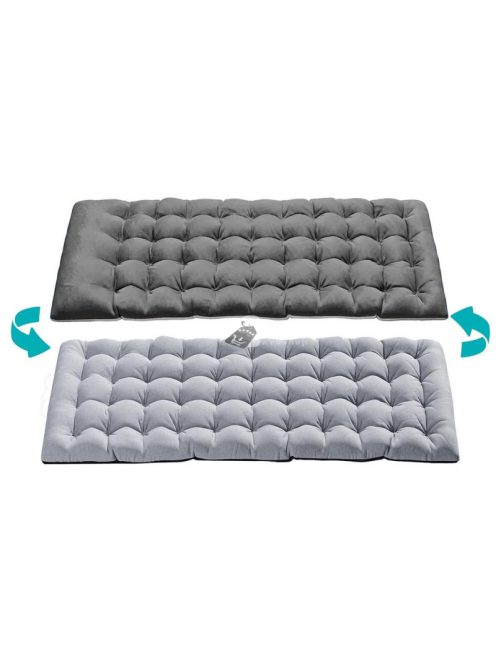 Összecsukható kempingágy állítható fejtámlával, 2 színű matraccal