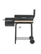 2in1 faszenes BBQ grill és smoker