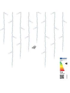   LED-es jégcsap fényfüggöny 2 méretben, hidegfehér-690 LED-del