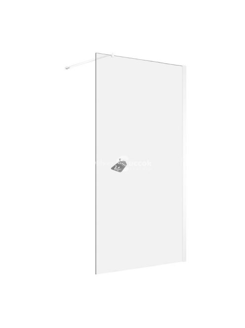 Walk-in 8 mm-es edzettüveg zuhanyfal, 100x200cm