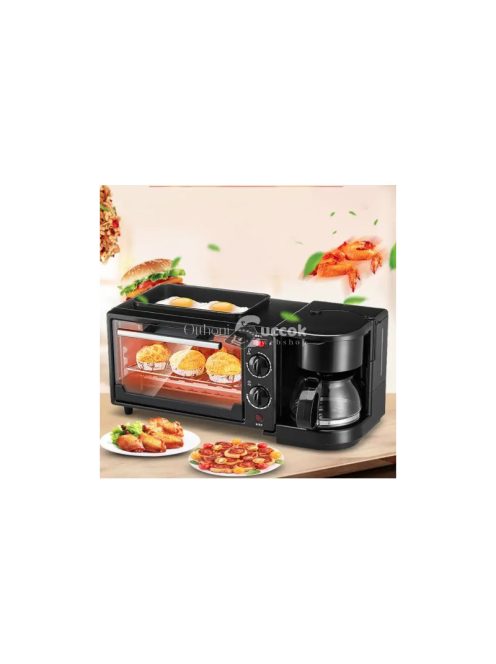 Morning station, grill,kávéfőzővelés és piritóval - 3 IN 1 állomás az egész családnak, főzz ,grillezz és piríts egyszerre. bevez