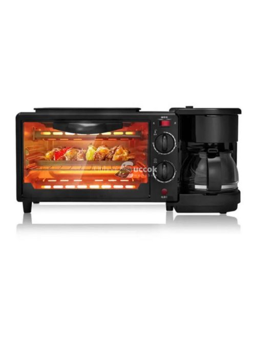 Morning station, grill,kávéfőzővelés és piritóval - 3 IN 1 állomás az egész családnak, főzz ,grillezz és piríts egyszerre. bevez