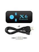 X6 Bluetooth AUX adapter SD kártya foglalattal