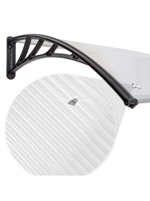 Plexiflex Előtető 100cm*60cm Fekete