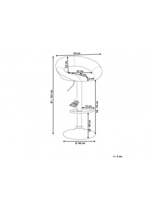 Homeland Fekete bárszék