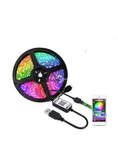   Lebit színváltós USB LED szalag mobiltelefonos távirányítással 1 méter-es