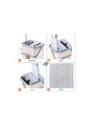 Felmosó vödörrel bézs