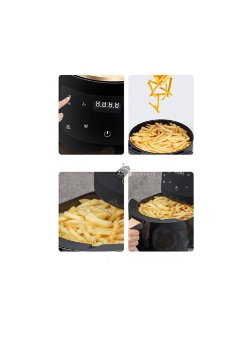 NewLine S Lux légkeveréses sütő (6L) 2400W fekete