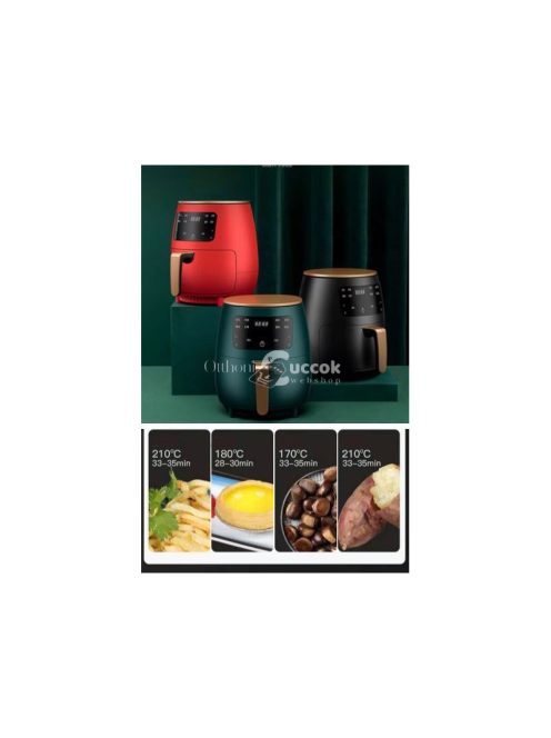 NewLine S Lux légkeveréses sütő (6L) 2400W fekete