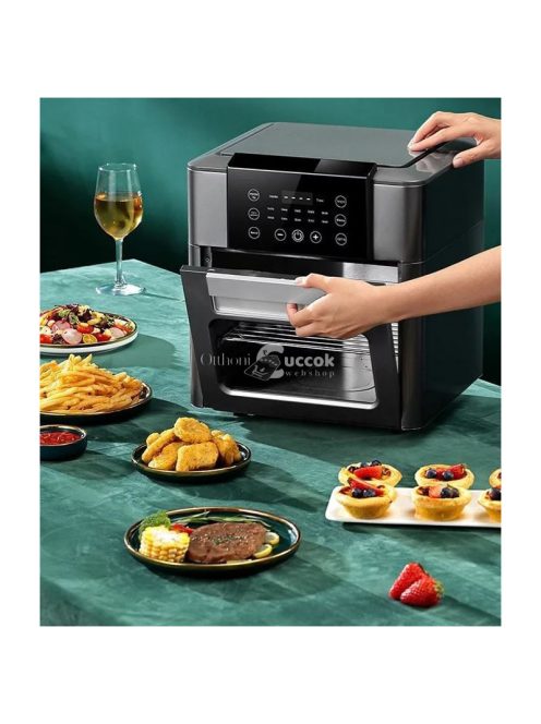 NewLine XXL 12 Literes Digitális kijelzős légkeveréses sütő szürke