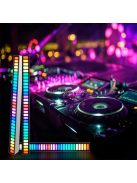 Alphaone Zenére változó RGB led kijelző