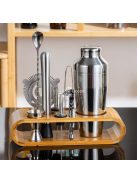 Bambo 700ml-es Bartender készlet, bambusz tartóval