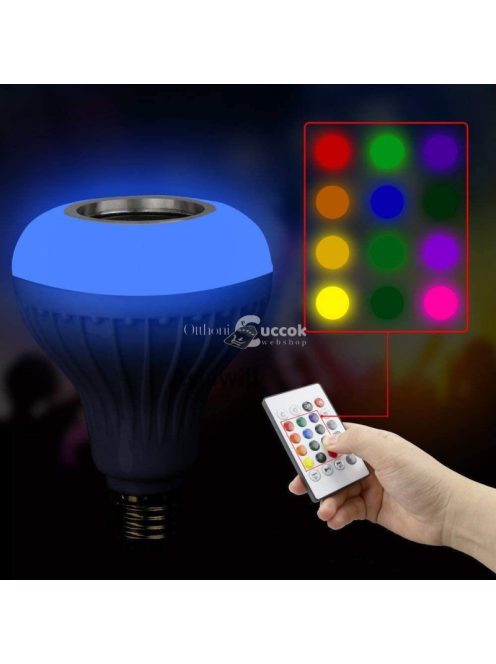 Led villanykörte Bluetooth hangszóróval