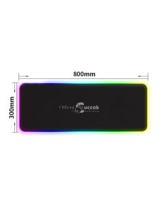 RGB Gamer egérpad 80x30 cm