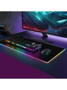 RGB Gamer egérpad 80x30 cm