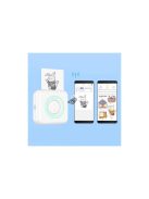 Hordozható akkumulátoros mini printer, intelligens nyomtató hőpapírral, bluetooth kapcsolattal