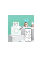 Hordozható akkumulátoros mini printer, intelligens nyomtató hőpapírral, bluetooth kapcsolattal