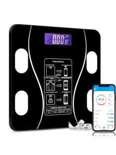   Okosmérleg Intelligens mérleg testtömeg-index BMI, testzsírszázalék mérés és számos egyéb funkció!