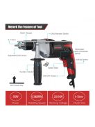 Meterk ütvefúrógép szett 950W kofferral