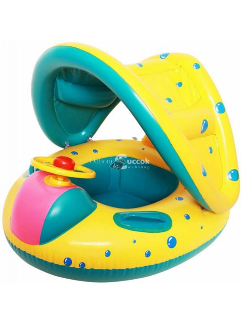 Amaz Gyermek felfújható gumicsónak tetővel, kormánnyal 65x73cm