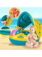Amaz Gyermek felfújható gumicsónak tetővel, kormánnyal 65x73cm