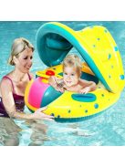 Amaz Gyermek felfújható gumicsónak tetővel, kormánnyal 65x73cm