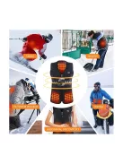 Amaz Lux fekete unisex fűthető mellény EU/4XL