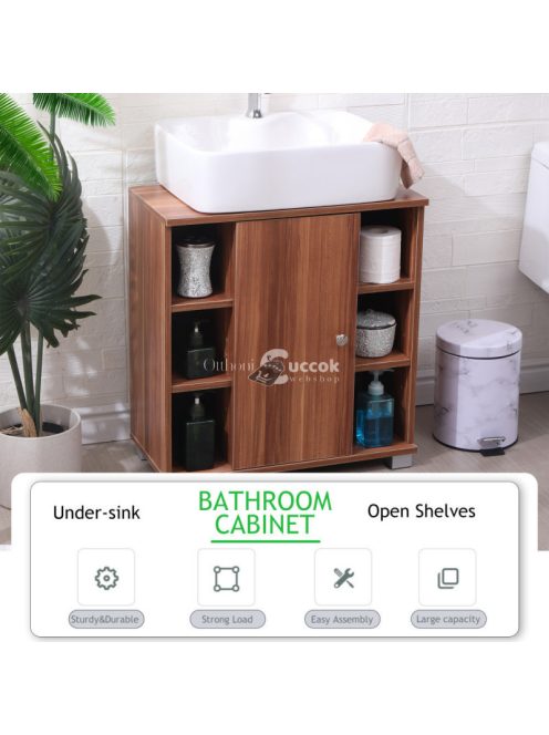 Barna mosdó alatti szekrény,komód