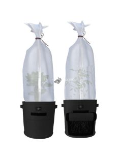   Laxllent Textil virágcserép 2 nagy fekete + növényvédő háló