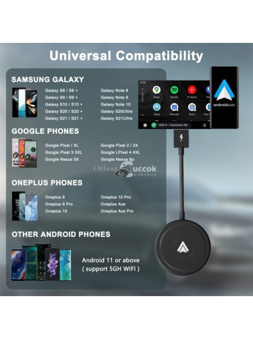 Vezetékmentes android autós adóvevő