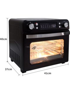   Abossk Air (25L) 1700W Digitális kijelzős légkeveréses sütő - fekete