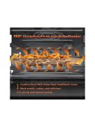 Abossk Air (25L) 1700W Digitális kijelzős légkeveréses sütő - fekete