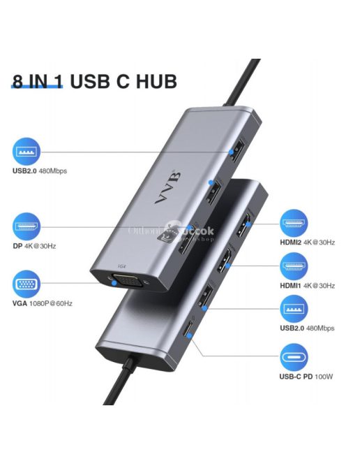 Hoplaza - VVB - USB C HUB - HC-Y16