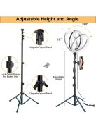 Hakutatz állványos szelfi lámpa 10 colos távirányítóval