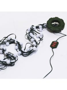   LED karácsonyfa fényfüzér - 16 különböző szín és minta, 64 izzó RTZ-8006