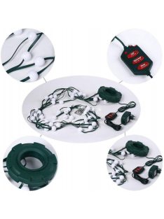   LED karácsonyfa fényfüzér - 16 különböző szín és minta, 64 izzó RTZ-8006