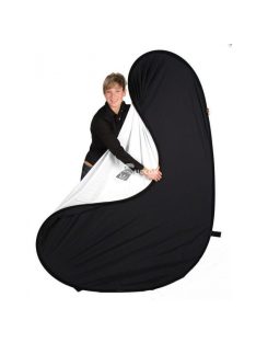   Hakutatz Chroma Key - Összecsukható háttér fekete/fehér 150cm x 200 cm