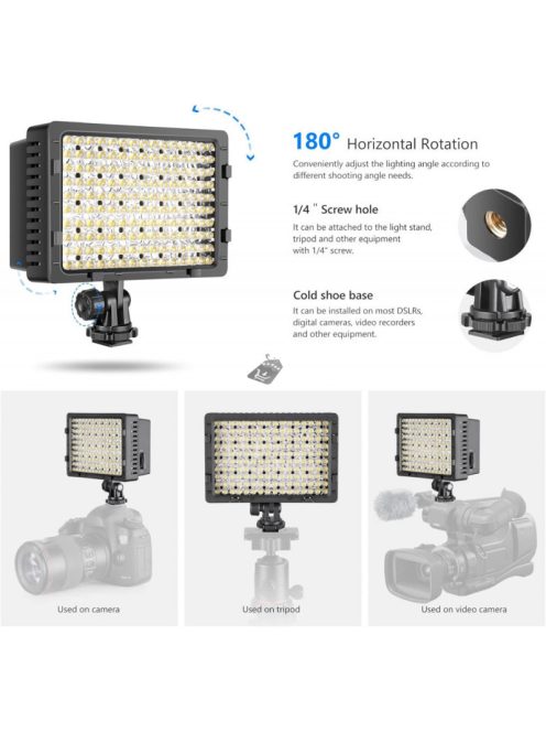 Neewer Kamera led lámpa profi fotósoknak