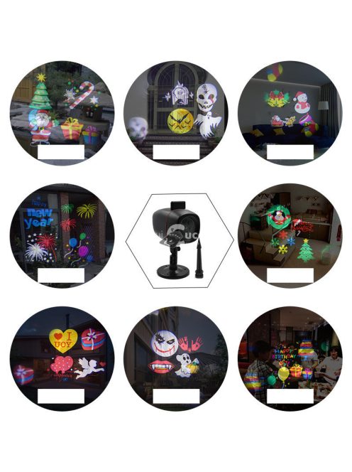 LED kivetító Karácsonyos mintákkal