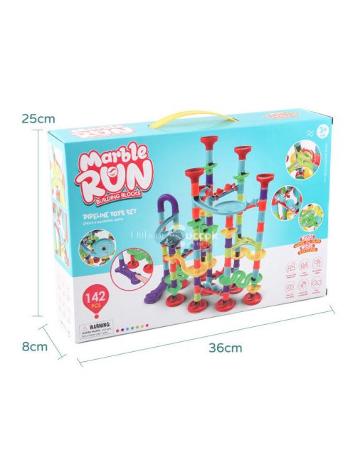 MarbleRun 142 darabos golyóspálya építő készlet