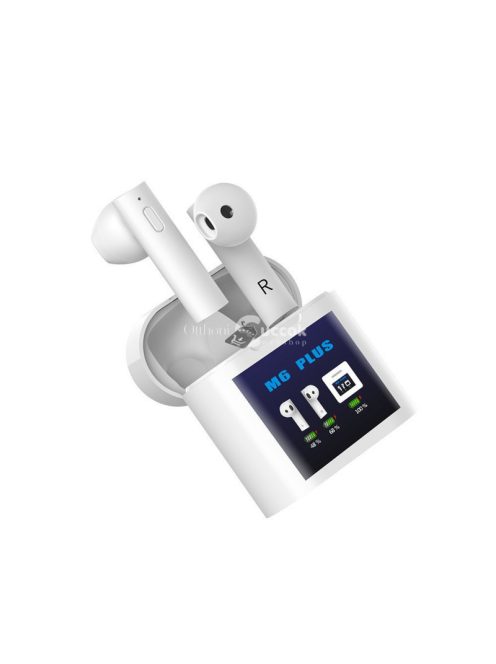 Air M6 Plus hőmérővel - TWS Bluetooth fülhallgató