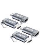 Choetech PD-2CMGY kulcstartós TYPE-C micro USB átalakító