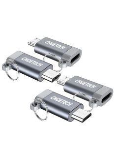 Choetech PD-2CMGY kulcstartós TYPE-C micro USB átalakító