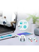 Choetech PD-2CMGY kulcstartós TYPE-C micro USB átalakító