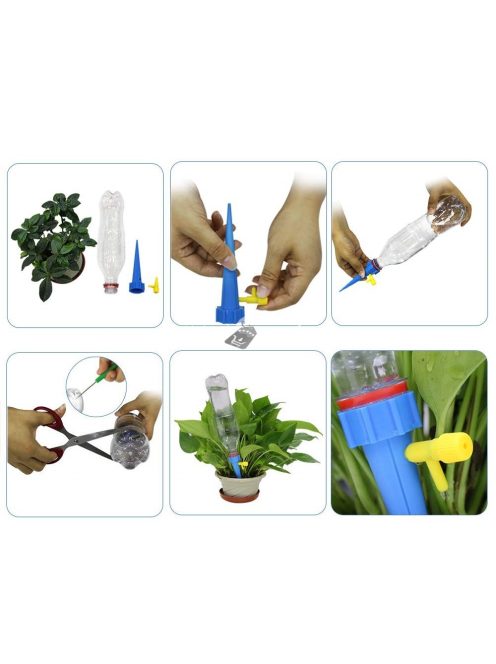 Az automatikus növény csepegtető segít a szobanövény egyenletes öntözésében