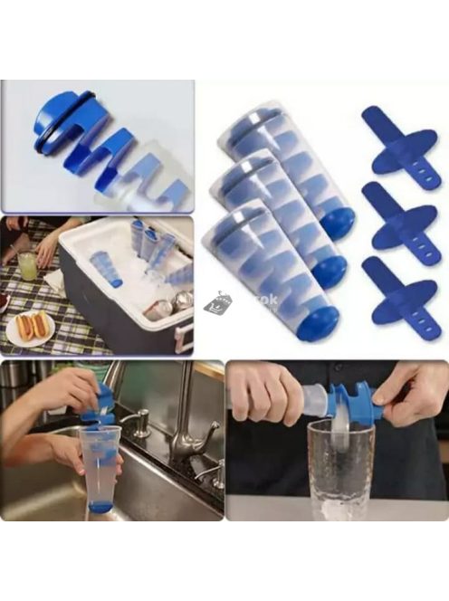 Jégkockakészítő, jégkrém forma, 2 az 1-ben jégkrémkészítő
